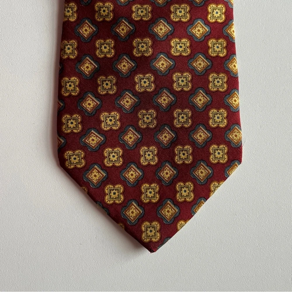 Tommy Hilfiger Split Printed Silk Tie